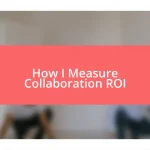 How I Measure Collaboration ROI