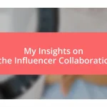 My Insights on Niche Influencer Collaborations